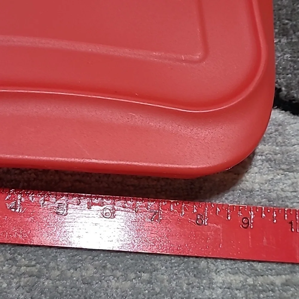 CASSEROLE DISH WITH RED LID 2 QUART TRUELIVING